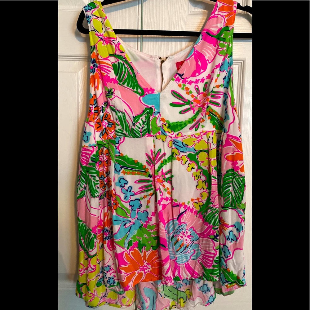 Lilly for Target babydoll top Zip back